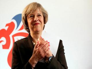 Theresa may (above) probably won't be clapping if Stormzy wins the Mercury Music Prize